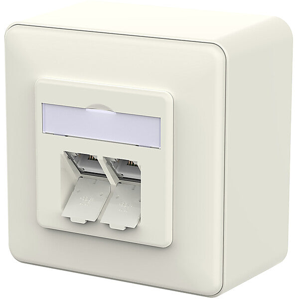METZ CONNECT RJ45 Anschlussdose LSA++ reinweiß 130E380002-I